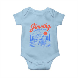 Jimothy Seattle Raccoon Baby Onesie Vintage Graphic Viral Short Spine Trash Panda Wildlife