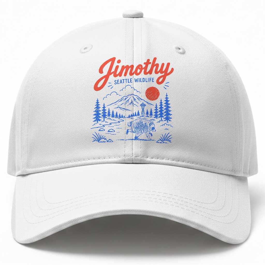 Jimothy Seattle Raccoon Baseball Cap Vintage Graphic Viral Short Spine Trash Panda Wildlife TS10 Print Your Wear