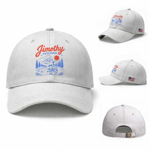 Jimothy Seattle Raccoon Baseball Cap Vintage Graphic Viral Short Spine Trash Panda Wildlife