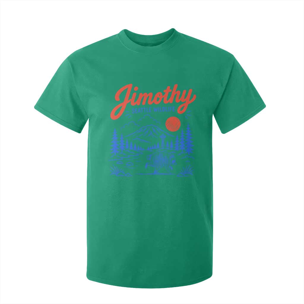 Jimothy Seattle Raccoon T Shirt For Kid Vintage Graphic Viral Short Spine Trash Panda Wildlife