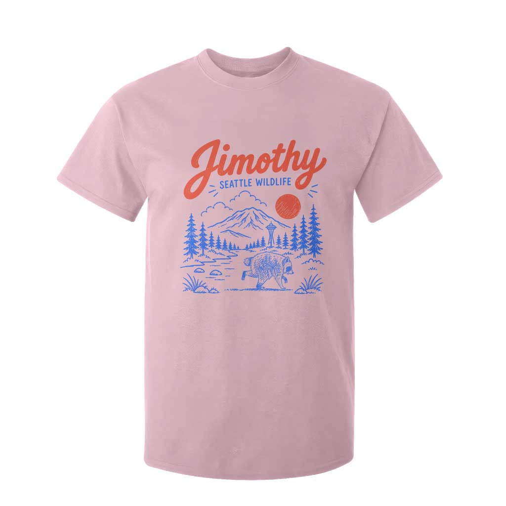 Jimothy Seattle Raccoon T Shirt For Kid Vintage Graphic Viral Short Spine Trash Panda Wildlife