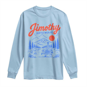 Jimothy Seattle Raccoon Long Sleeve Shirt Vintage Graphic Viral Short Spine Trash Panda Wildlife