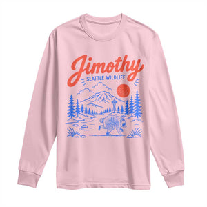 Jimothy Seattle Raccoon Long Sleeve Shirt Vintage Graphic Viral Short Spine Trash Panda Wildlife