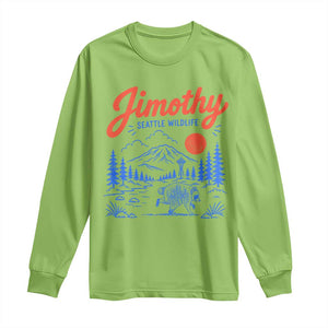 Jimothy Seattle Raccoon Long Sleeve Shirt Vintage Graphic Viral Short Spine Trash Panda Wildlife