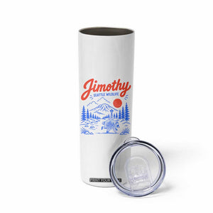 Jimothy Seattle Raccoon Skinny Tumbler Vintage Graphic Viral Short Spine Trash Panda Wildlife