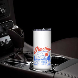 Jimothy Seattle Raccoon Skinny Tumbler Vintage Graphic Viral Short Spine Trash Panda Wildlife