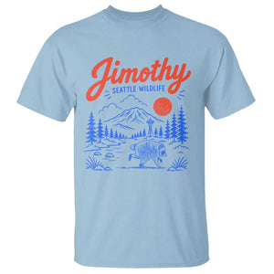 Jimothy Seattle Raccoon T Shirt Vintage Graphic Viral Short Spine Trash Panda Wildlife