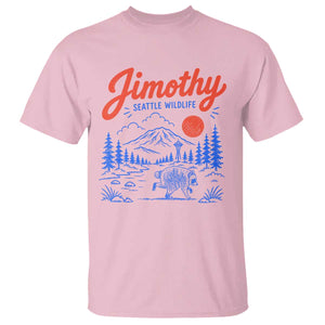 Jimothy Seattle Raccoon T Shirt Vintage Graphic Viral Short Spine Trash Panda Wildlife