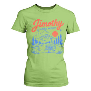 Jimothy Seattle Raccoon T Shirt For Women Vintage Graphic Viral Short Spine Trash Panda Wildlife