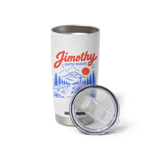 Jimothy Seattle Raccoon Tumbler Cup Vintage Graphic Viral Short Spine Trash Panda Wildlife