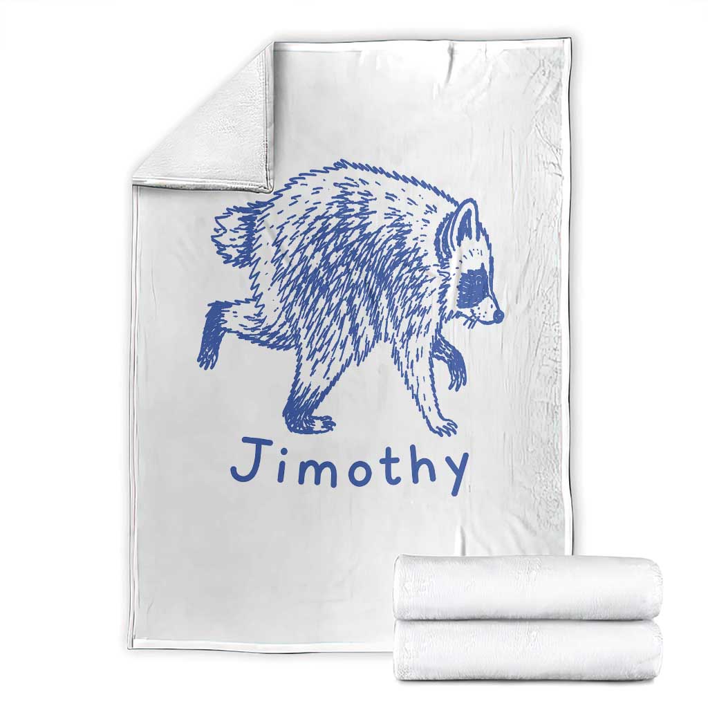 Jimothy Viral Raccoon Throw Blanket Funny Trash Panda Wildlife TS10 White Print Your Wear