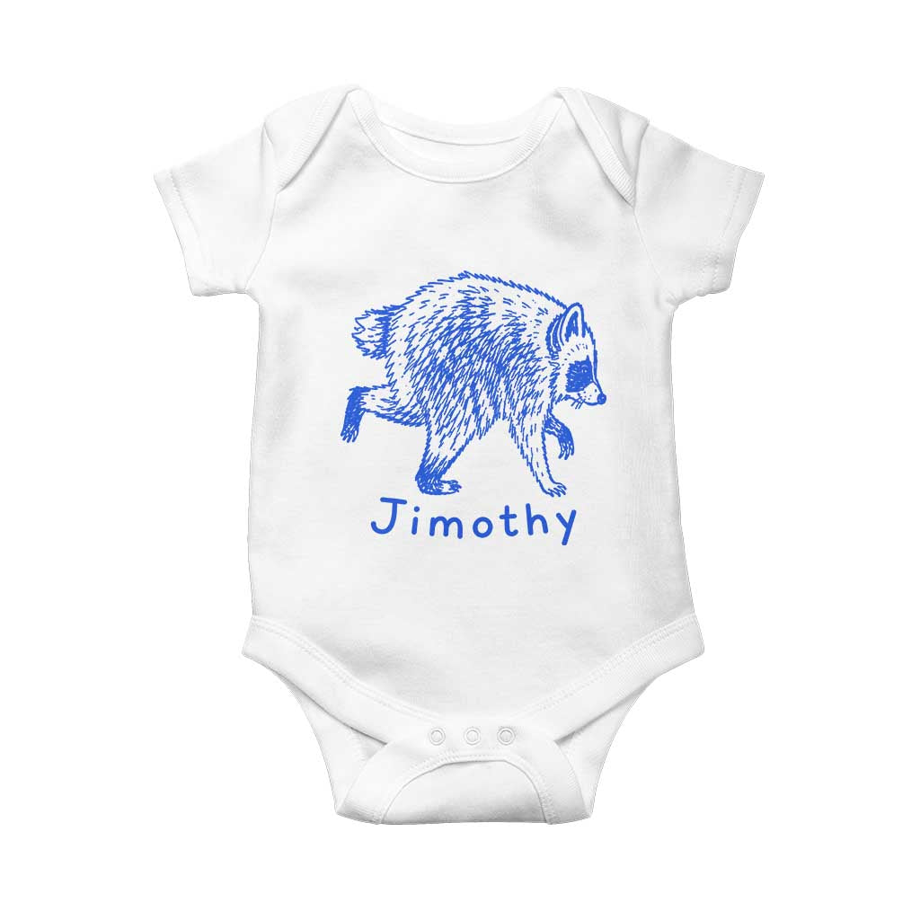 Jimothy Viral Raccoon Baby Onesie Funny Trash Panda Wildlife TS10 White Print Your Wear