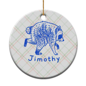 Jimothy Viral Raccoon Ceramic Ornament Funny Trash Panda Wildlife