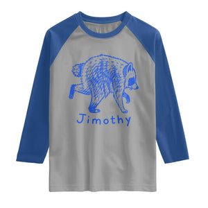 Jimothy Viral Raccoon Raglan Shirt Funny Trash Panda Wildlife