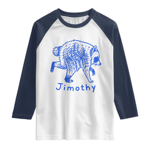 Jimothy Viral Raccoon Raglan Shirt Funny Trash Panda Wildlife