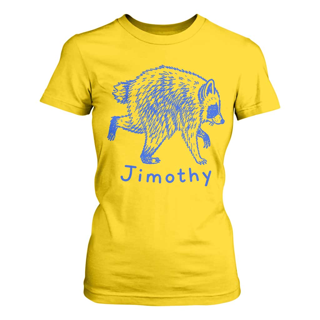 Jimothy Viral Raccoon T Shirt For Women Funny Trash Panda Wildlife