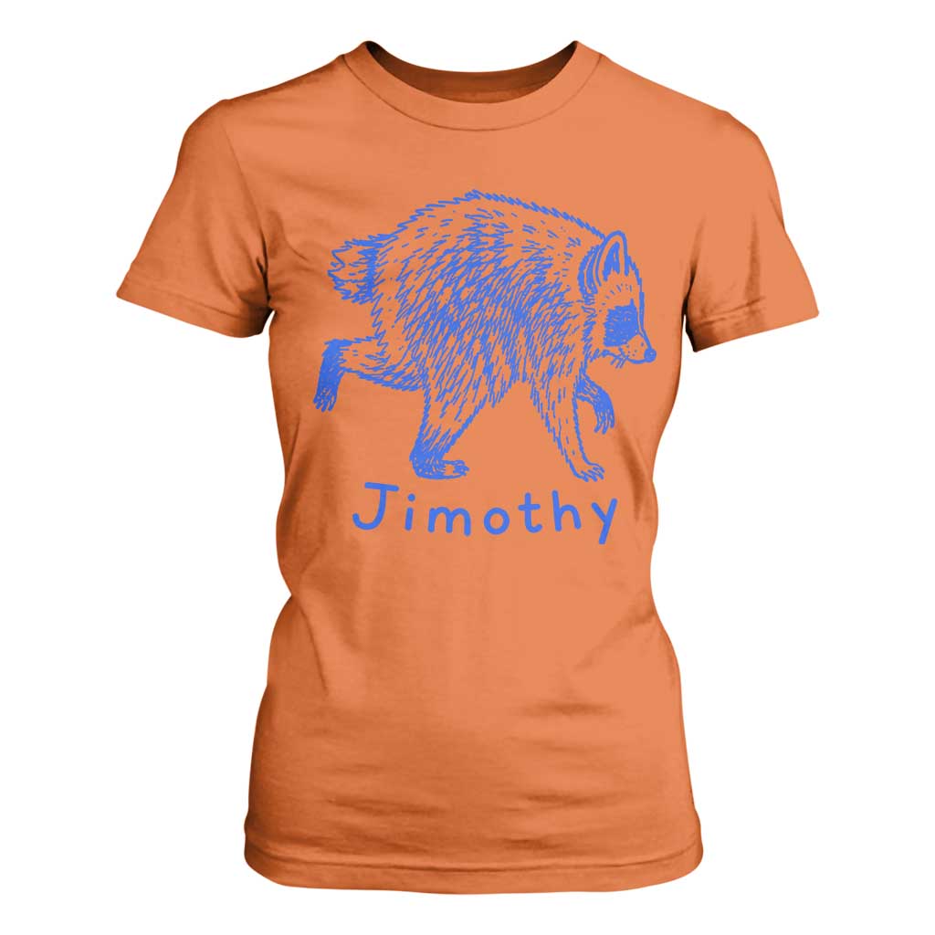 Jimothy Viral Raccoon T Shirt For Women Funny Trash Panda Wildlife
