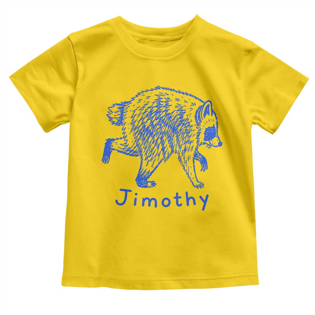 Jimothy Viral Raccoon Toddler T Shirt Funny Trash Panda Wildlife