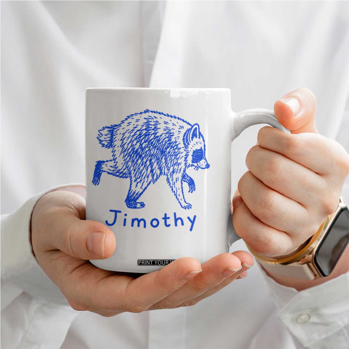 Jimothy Viral Raccoon Coffee Mug Funny Trash Panda Wildlife