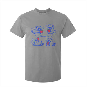 Funny Jimothy Viral Raccoon T Shirt For Kid Cute Baby Trash Panda Strawberry
