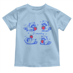 Funny Jimothy Viral Raccoon Toddler T Shirt Cute Baby Trash Panda Strawberry