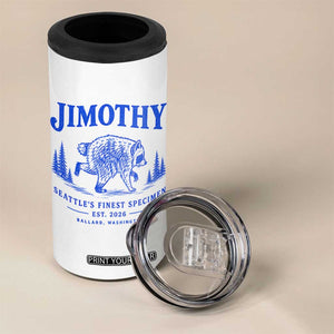 Jimothy Viral Raccoon From Seattle 4 in 1 Can Cooler Tumbler Funny Trash Panda Wildlife Seattle Feral Legend
