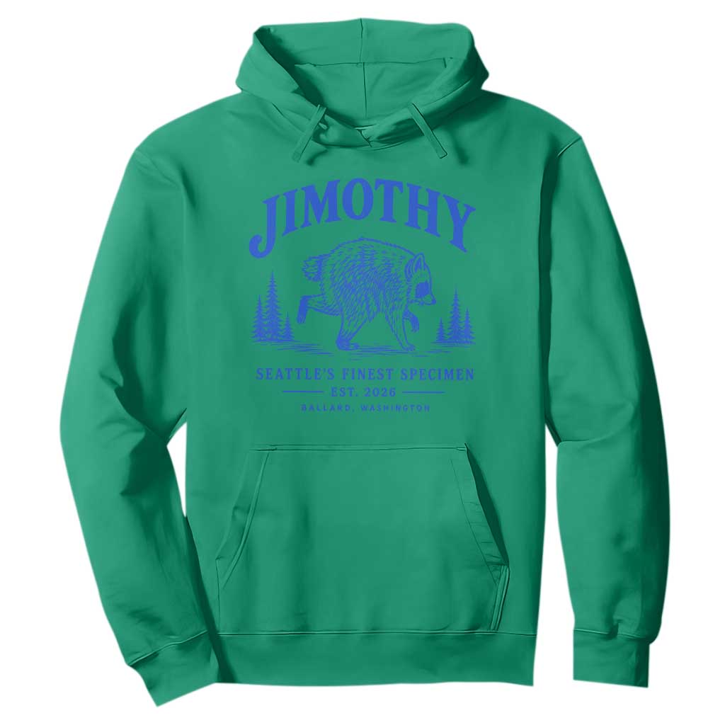Jimothy Viral Raccoon From Seattle Hoodie Funny Trash Panda Wildlife Seattle Feral Legend