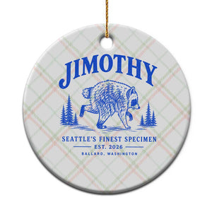 Jimothy Viral Raccoon From Seattle Ceramic Ornament Funny Trash Panda Wildlife Seattle Feral Legend