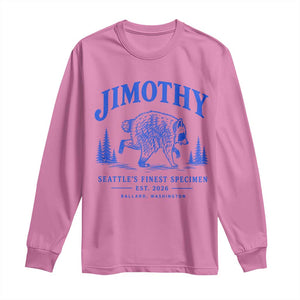Jimothy Viral Raccoon From Seattle Long Sleeve Shirt Funny Trash Panda Wildlife Seattle Feral Legend