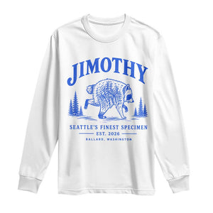Jimothy Viral Raccoon From Seattle Long Sleeve Shirt Funny Trash Panda Wildlife Seattle Feral Legend