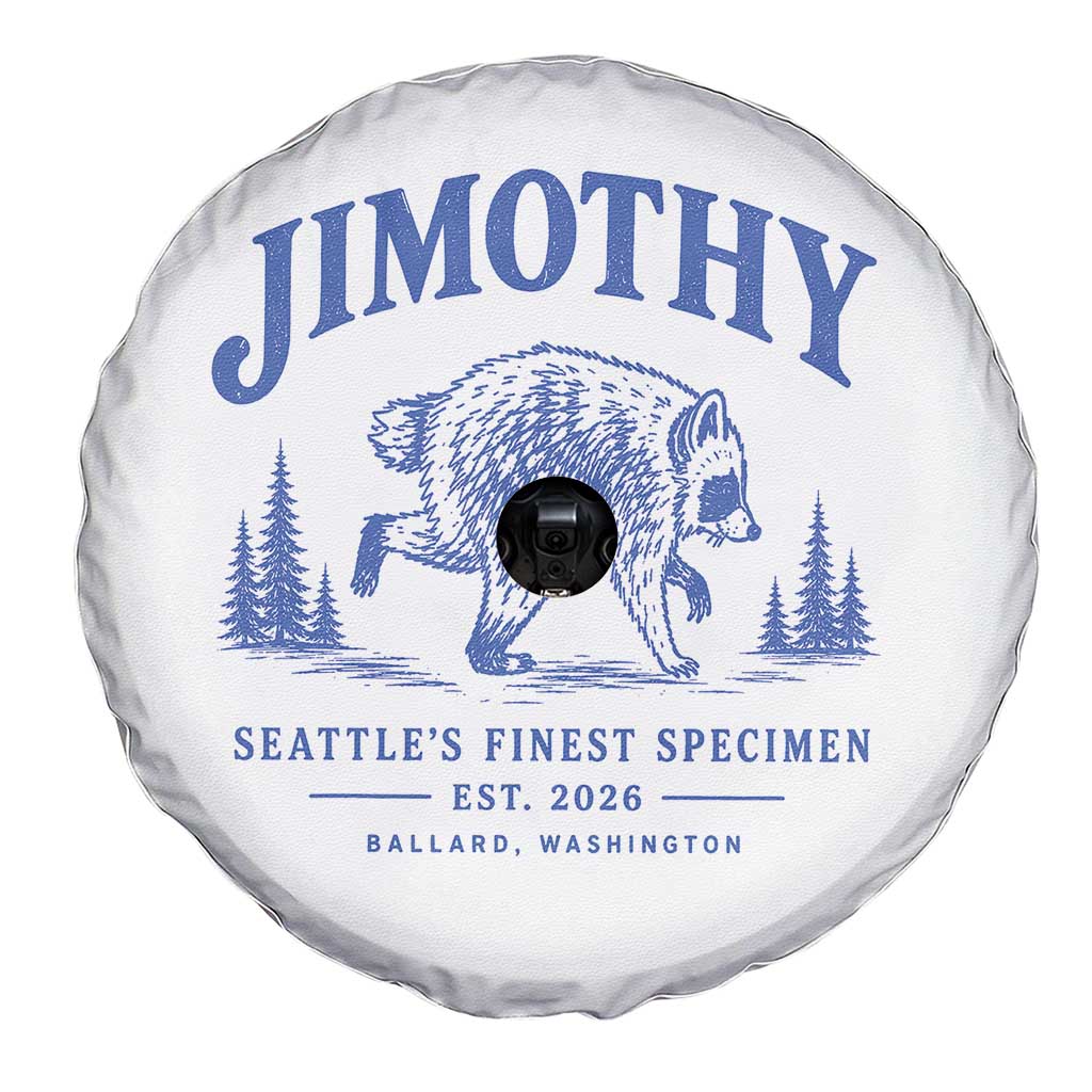 Jimothy Viral Raccoon From Seattle Spare Tire Cover Funny Trash Panda Wildlife Seattle Feral Legend