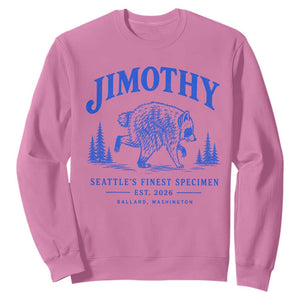 Jimothy Viral Raccoon From Seattle Sweatshirt Funny Trash Panda Wildlife Seattle Feral Legend