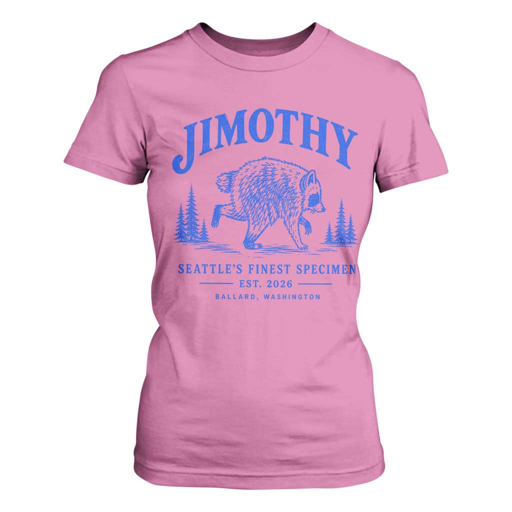 Jimothy Viral Raccoon From Seattle T Shirt For Women Funny Trash Panda Wildlife Seattle Feral Legend