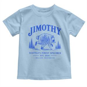 Jimothy Viral Raccoon From Seattle Toddler T Shirt Funny Trash Panda Wildlife Seattle Feral Legend