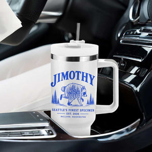Jimothy Viral Raccoon From Seattle Tumbler With Handle Funny Trash Panda Wildlife Seattle Feral Legend