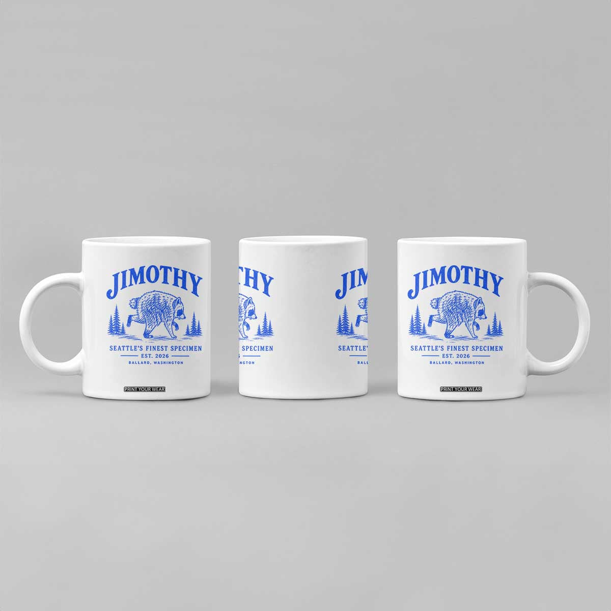 Jimothy Viral Raccoon From Seattle Coffee Mug Funny Trash Panda Wildlife Seattle Feral Legend