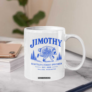 Jimothy Viral Raccoon From Seattle Coffee Mug Funny Trash Panda Wildlife Seattle Feral Legend