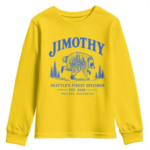 Jimothy Viral Raccoon From Seattle Youth Sweatshirt Funny Trash Panda Wildlife Seattle Feral Legend