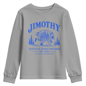 Jimothy Viral Raccoon From Seattle Youth Sweatshirt Funny Trash Panda Wildlife Seattle Feral Legend