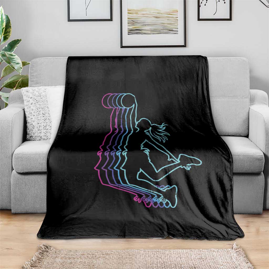 Basketball Girl Throw Blanket Player Slam Dunk Teens Girls TS10 Print Your Wear