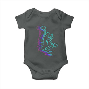 Basketball Girl Baby Onesie Player Slam Dunk Teens Girls TS10 Dark Heather Print Your Wear