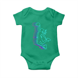 Basketball Girl Baby Onesie Player Slam Dunk Teens Girls TS10 Irish Green Print Your Wear