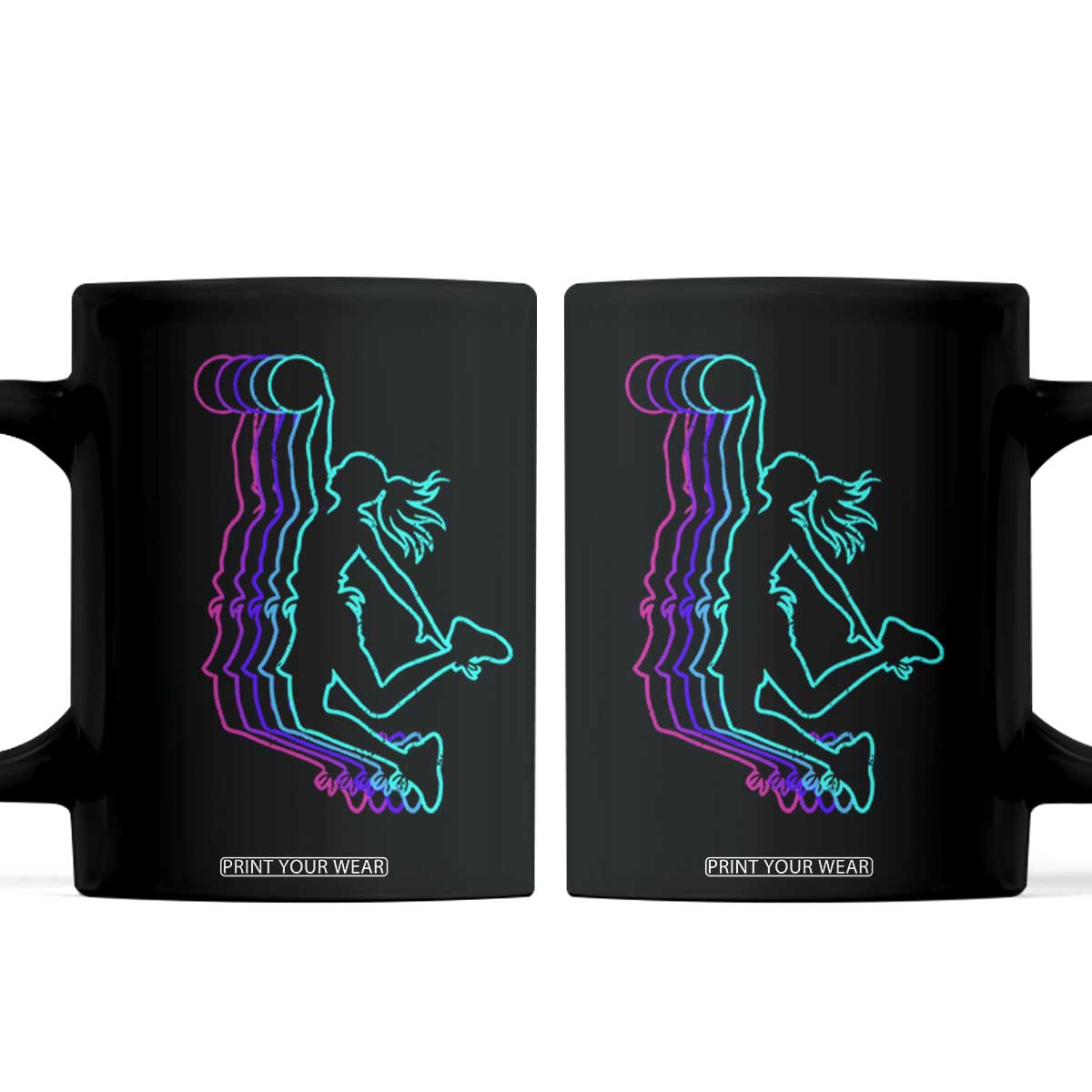 Basketball Girl Coffee Mug Player Slam Dunk Teens Girls TS10 Black Print Your Wear