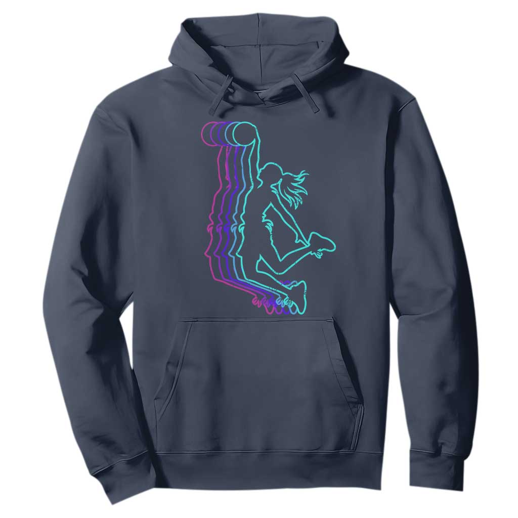Basketball Girl Hoodie Player Slam Dunk Teens Girls TS10 Navy Print Your Wear