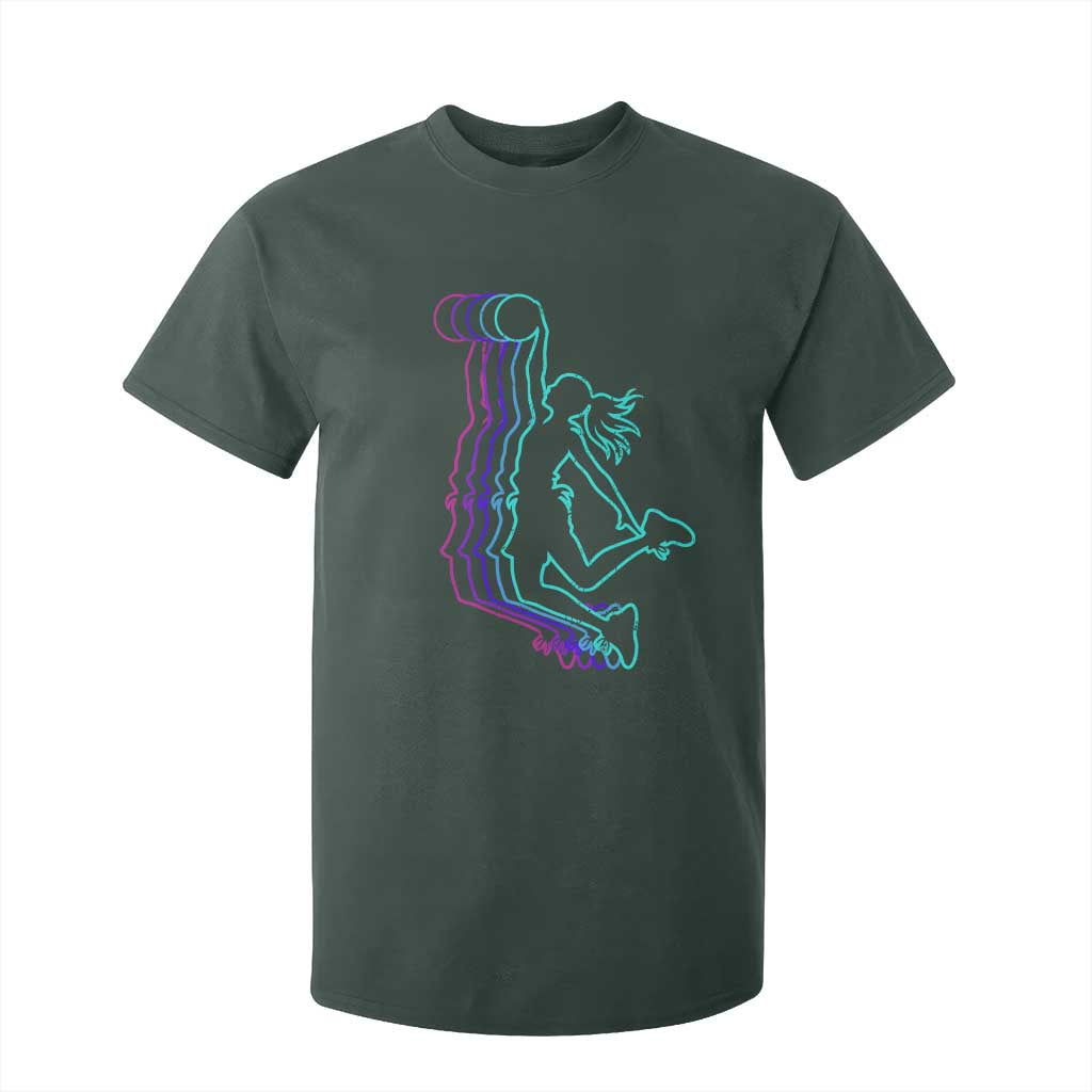 Basketball Girl T Shirt For Kid Player Slam Dunk Teens Girls TS10 Dark Forest Green Print Your Wear