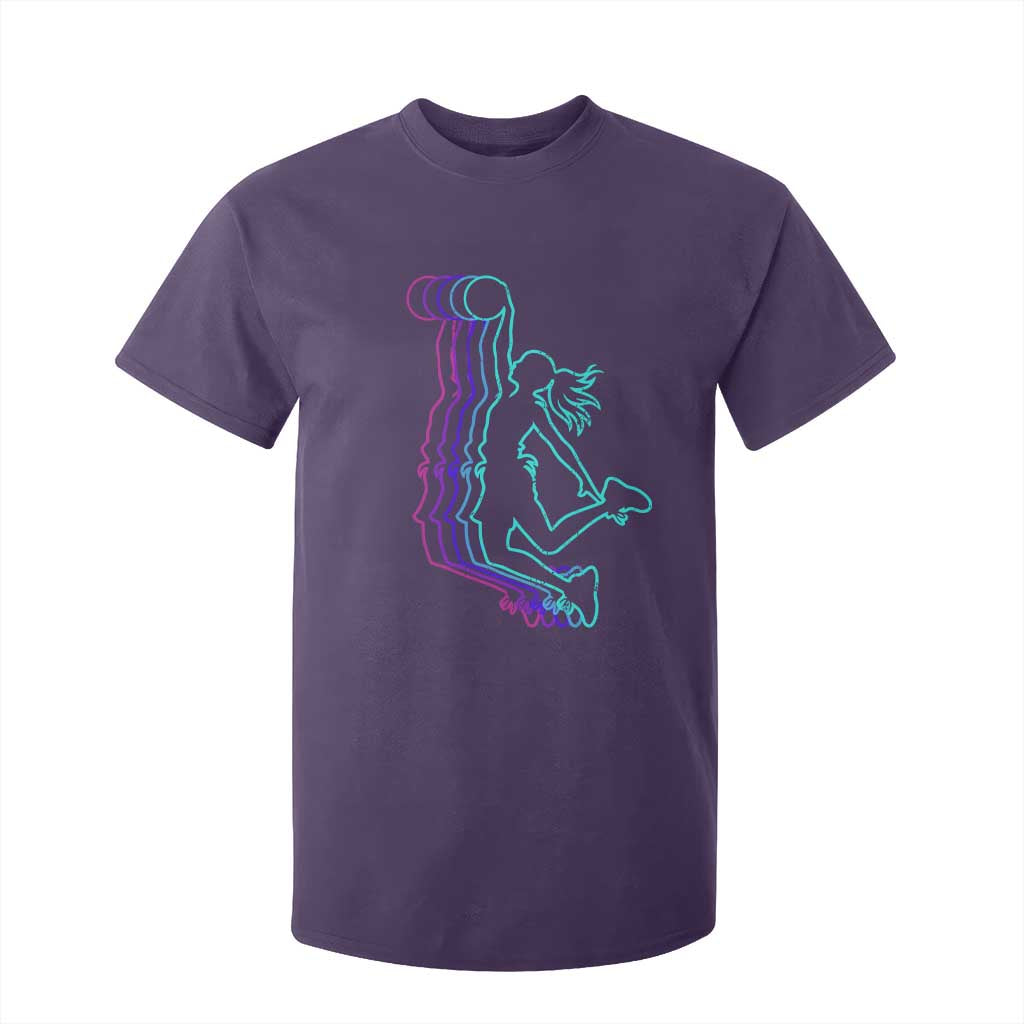 Basketball Girl T Shirt For Kid Player Slam Dunk Teens Girls TS10 Purple Print Your Wear