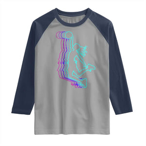 Basketball Girl Raglan Shirt Player Slam Dunk Teens Girls TS10 Sport Gray Navy Print Your Wear