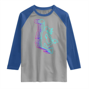 Basketball Girl Raglan Shirt Player Slam Dunk Teens Girls TS10 Sport Gray Royal Print Your Wear