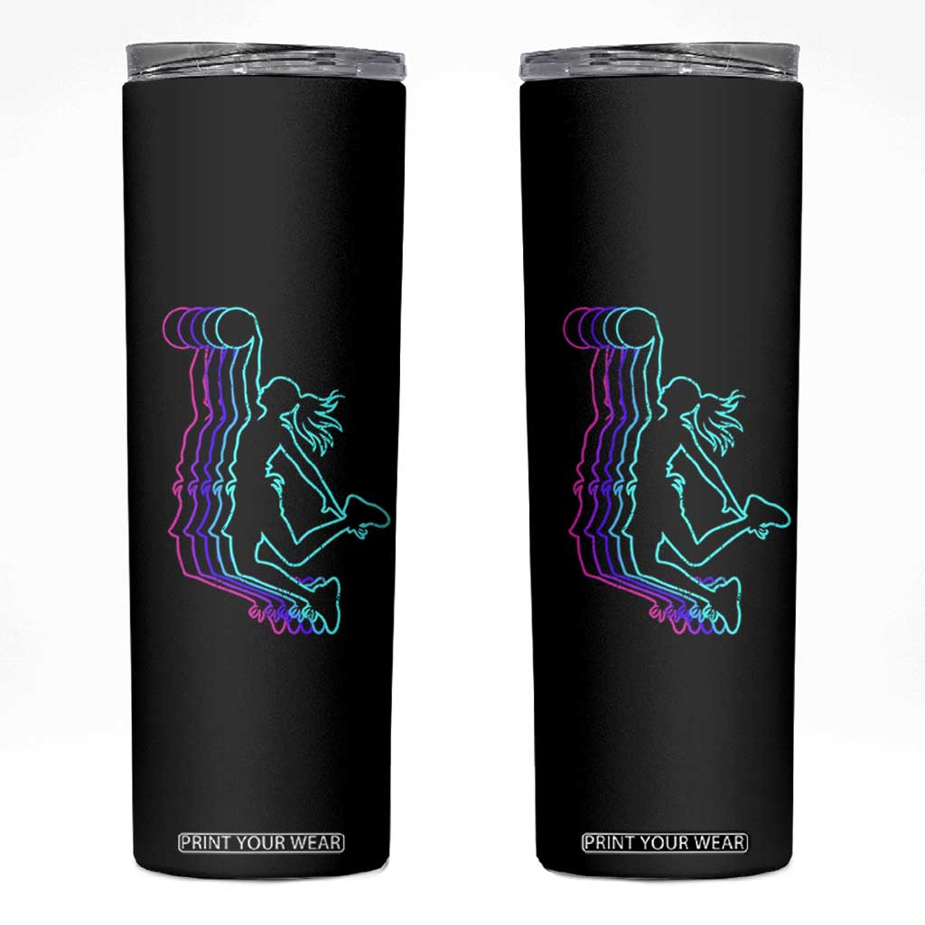 Basketball Girl Skinny Tumbler Player Slam Dunk Teens Girls TS10 Black Print Your Wear