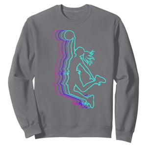 Basketball Girl Sweatshirt Player Slam Dunk Teens Girls TS10 Charcoal Print Your Wear